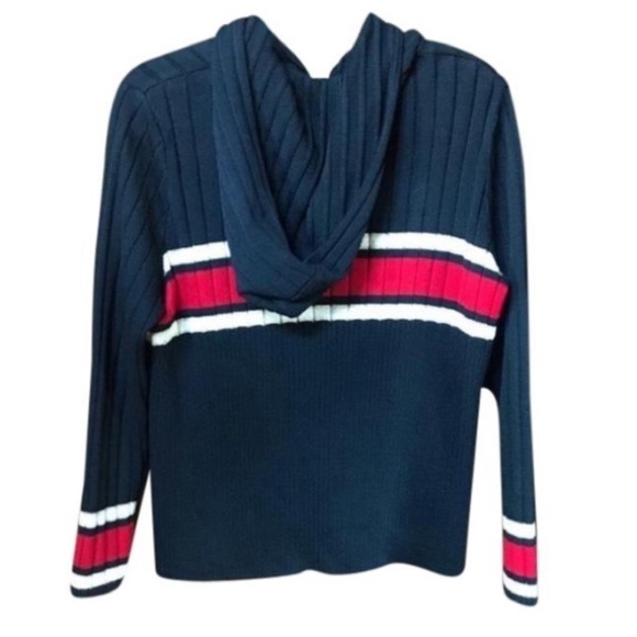 ST JOHN SPORT Striped Hoodie Full Zip - Picture 2 of 8